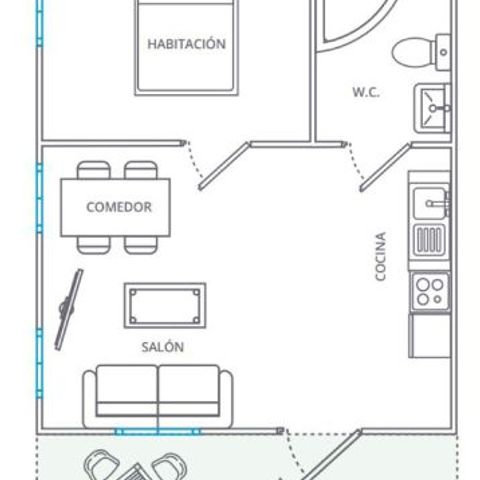 BUNGALOW 3 people - COMFORT BUNGALOW