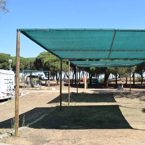 Stellplatz - Parcela Estandar para caravanas con sombra artificial