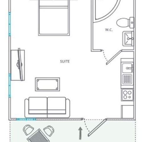 BUNGALOW 3 people - ESTUDIO