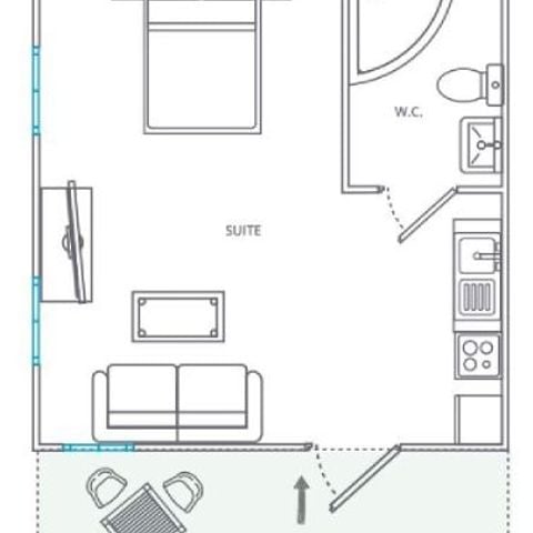 Bungalow 3 persons - ESTUDIO