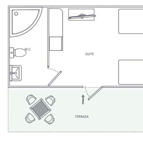 Bungalow 2 Personen - ESTANDAR