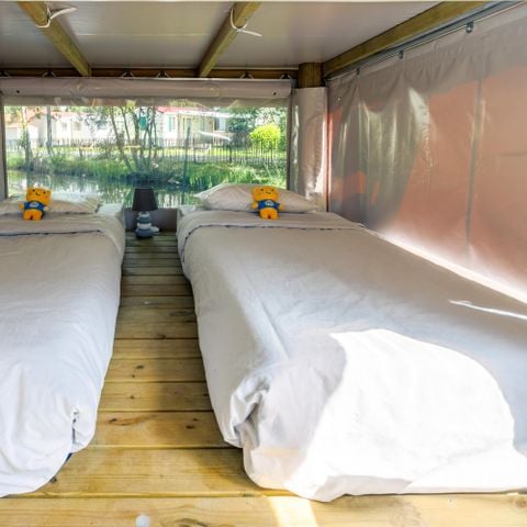 Tenda in tela e legno 4 persone - Ecolodge Campétoile 3 Camere 4 Persone Senza servizi igienici