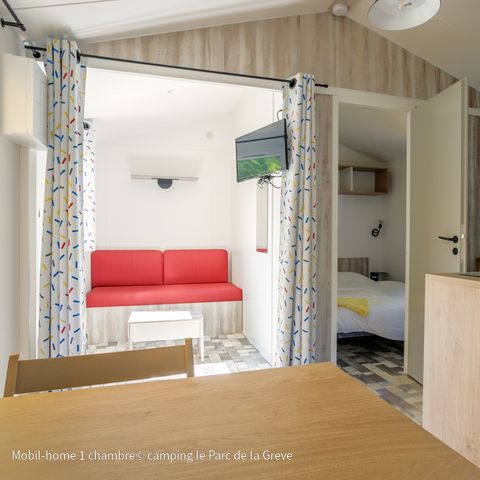 Stacaravan 2 personen - Home Confort 1bed (klassiek assortiment)