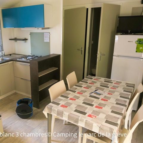 Mobilhome 6 personnes - Home Amour Blanc - 3 chambres - Gamme Classic