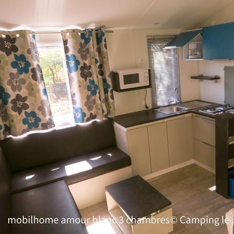 Mobilhome 6 personnes - Home Amour Blanc - 3 chambres - Gamme Classic