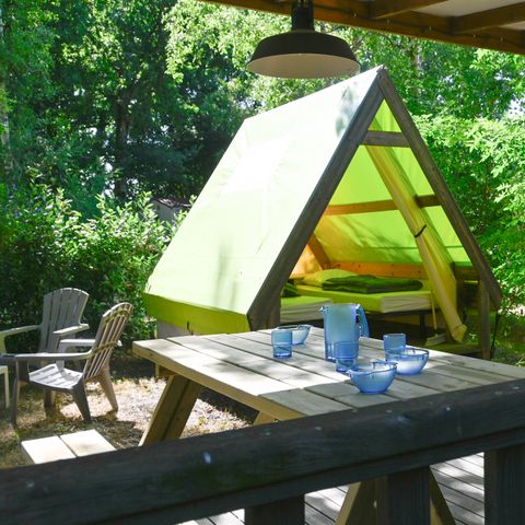 Tent 4 personen - Trapper ecolodge (Natuurbereik)