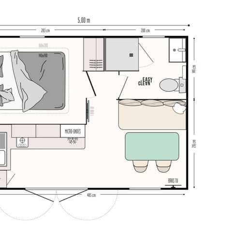 MOBILE HOME 2 people - CAMALEON