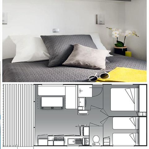 MOBILE HOME 6 people - 3/6 pers air-conditioned mobile home