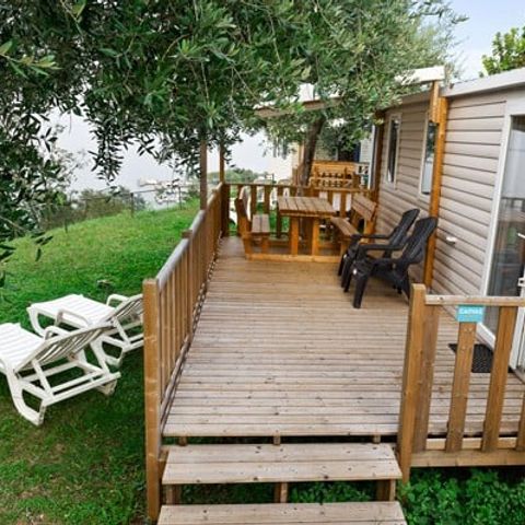 Mobilheim 4 personen - Mobilheim | Comfort | 2 Zi. | 4 Pers. | Erhöhte Terrasse | Klim.