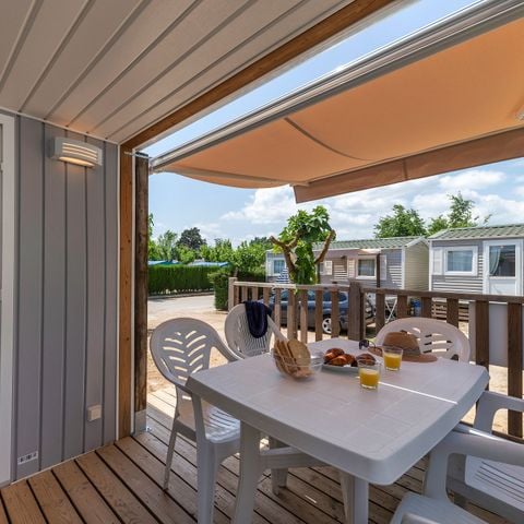 Mobilhome 6 personas - Mobil-home | Confort | 2 Dormitorios | 4/6 Pers. | Terraza individual | Aire acondicionado.
