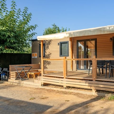 Mobilhome 6 personas - Mobil-home | Premium | 3 Dormitorios | 6 Pers. | Salón Terraza | 2 baños | Aire acondicionado