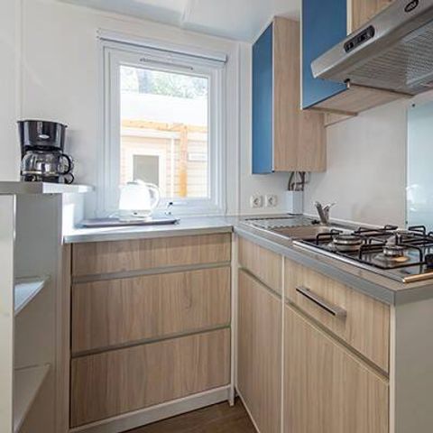 Mobilheim 6 Personen - Comfort | 3 Schlafz. | 6 Pers. | Erhöhte Terrasse | Klimaanlage