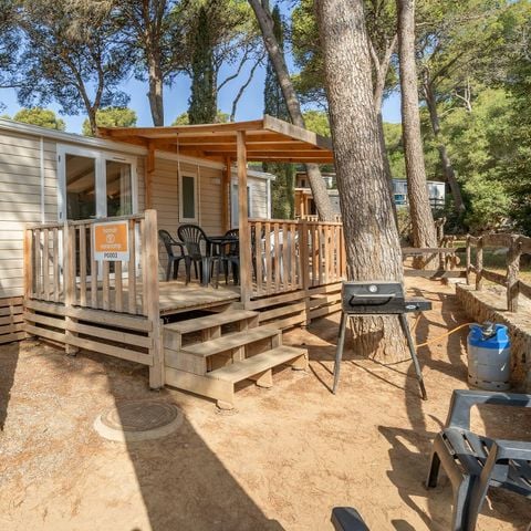 Mobilhome 6 personas - Confort | 3 Dormitorios | 6 Pers | Terraza elevada | Aire acondicionado