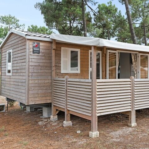 Mobilhome 8 personas - Mobil-home | Confort XL | 3 Dormitorios | 6/8 Pers. | Terraza con techo elevado, no cubierta | Aire acondicionado.
