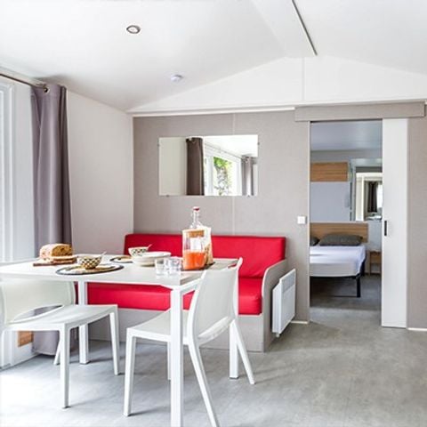 Mobilheim 6 Personen - Mobilheim | Premium | 3 Zi. | 6 Pers. | Einfache Terrasse | Klima.