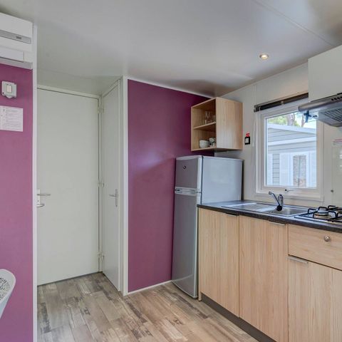 Stacaravan 4 personen - Premium | 2 slaapkamers | 4 pers. | Enig terras | 1 badkamer | Airconditioning