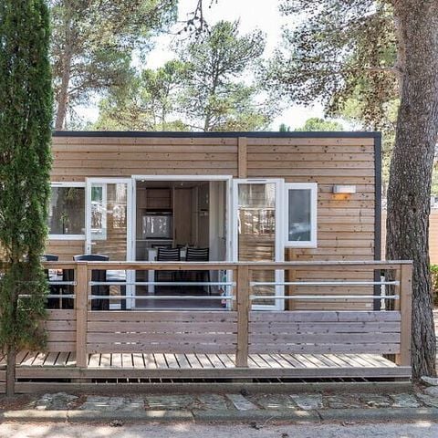 Mobilhome 6 personas - Confort | 3 Dormitorios | 6 Pers | Terraza elevada descubierta | Aire acondicionado