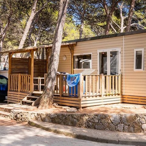 Stacaravan 4 personen - Stacaravan | Premium | 2 Slaapkamers | 4 Pers. | Terras Lounge | Air-con.