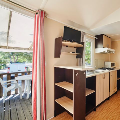 Mobile home 2 persons - Olea - 2 people included 2 additional people available at extra cost, to be booked with the supplier
