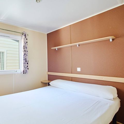 BUNGALOW 6 personnes - Mobil-home | Comfort | 3 Ch. | 6 Pers. | Terrasse surélevée | Clim. | TV