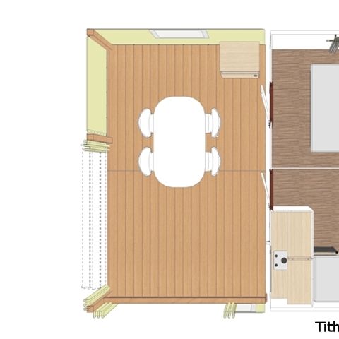 Bungalow 5 persons - MOBITOILE - without sanitary facilities