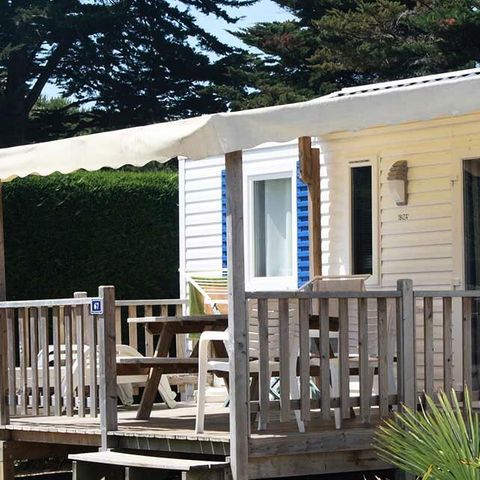 MOBILE HOME 6 people - Eco 3-room apartment sleeps 4/6 + TV (4 adults and 2 children under 18).