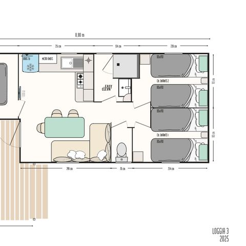 Mobile home 6 persons - COSY 3 | CLIM