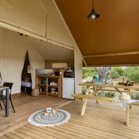 Canvas and wooden tent 4 persons - Lodge 4p 2 bdrm