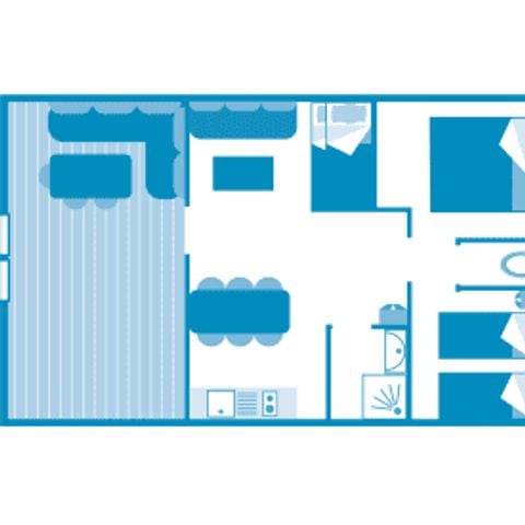 CANVAS AND WOOD TENT 6 people - Lodge Sweet Home 4/6p 2ch ****