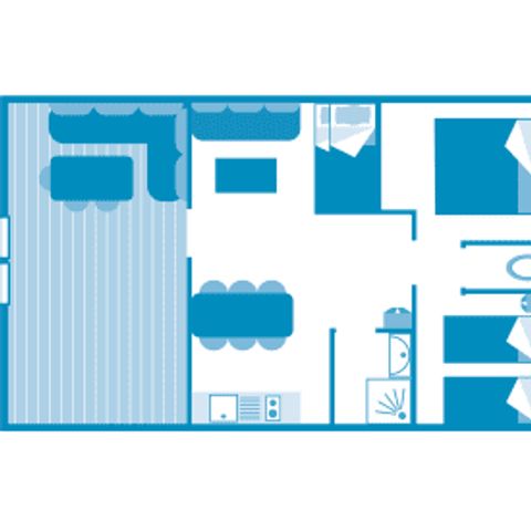 TENDA IN TELA E LEGNO 6 persone - Lodge Sweet Home 4/6p 2ch ****