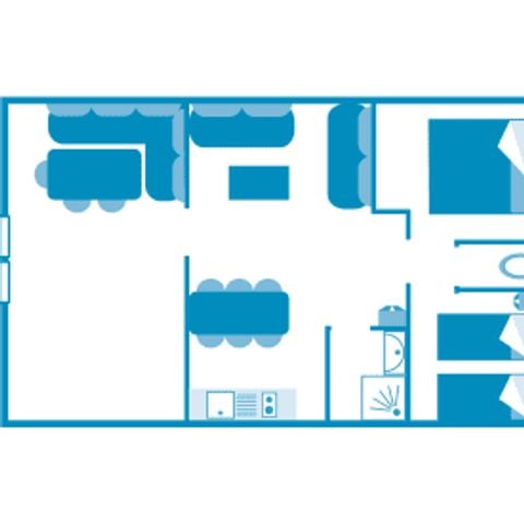 TENDA IN TELA E LEGNO 4 persone - Lodge Sweet Home 4p 2ch ****