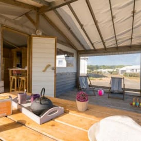 Canvas and wooden tent 4 persons - Lodge Sweet Home 4p 2ch ****