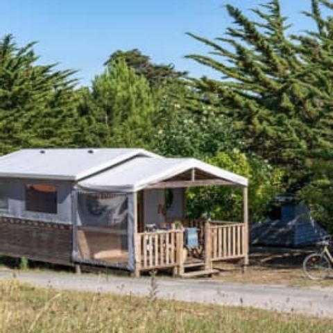 Canvas and wooden tent 4 persons - Tente Evasion 4p 2ch ** (tent)