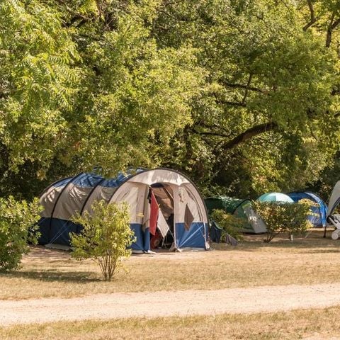 EMPLACEMENT - Classique devant le Château (1 tente, caravane ou camping-car / 1 voiture / électricité 10A)