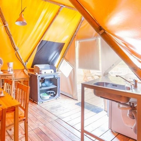Safarizelt 4 personen - TIPI Ohne Sanitäranlagen