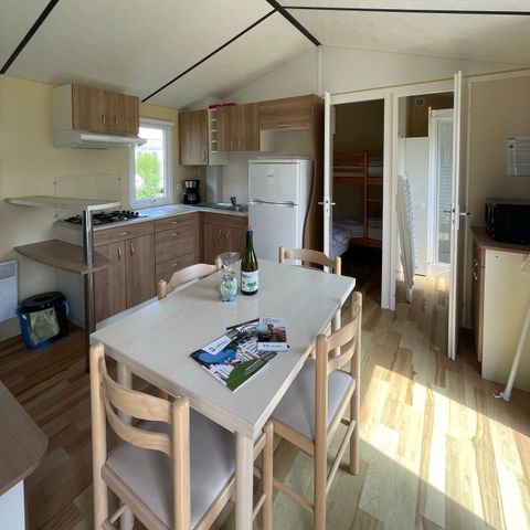 Stacaravan 5 personen - Convivial - 31m² - 2 kamers (voor 4 volwassenen en 1 kind tot 12 jaar)