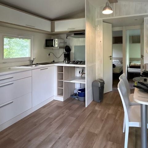 MOBILE HOME 6 people - Noyers mobile home with semi-covered wooden terrace 5/6 pers + TV-TNT + CLIM