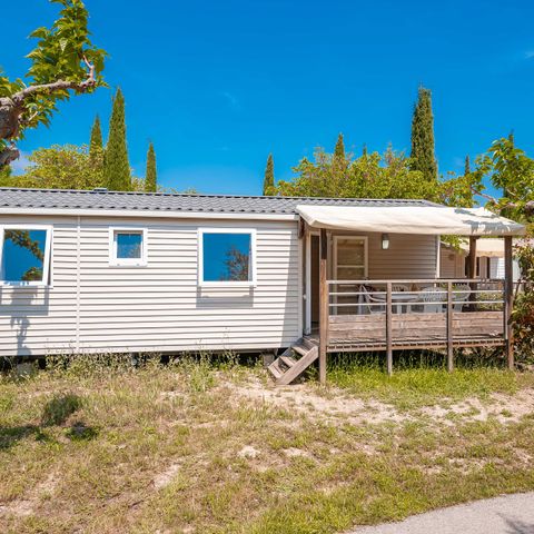 MOBILHOME 6 personas - Confort | 3 Dormitorios | 6 Pers. | Terraza elevada | Aire acondicionado