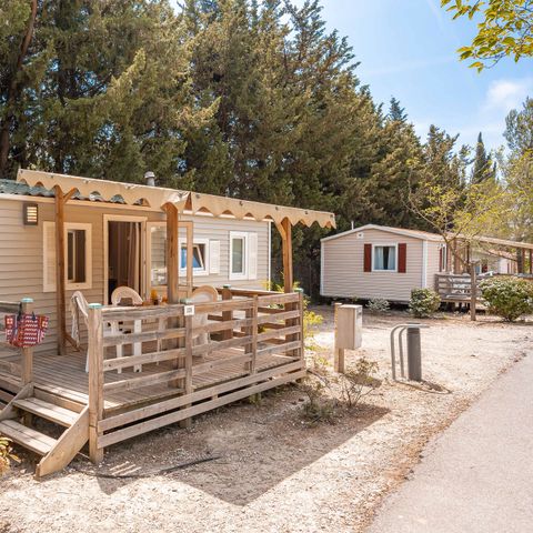 Mobilheim 4 personen - Classic | 2 Zi. | 4 Pers. | Erhöhte Terrasse