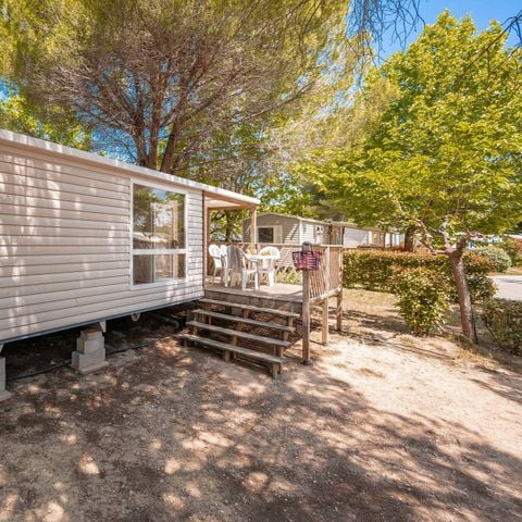 Mobilheim 6 Personen - Classic | 2 Zi. | 4/6 Pers. | Einfache Terrasse | Klima.