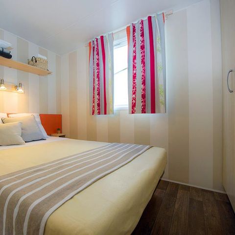 Mobilheim 6 personen - Classic | 3 Schlafz. | 6 Pers. | Erhöhte Terrasse | Klima.