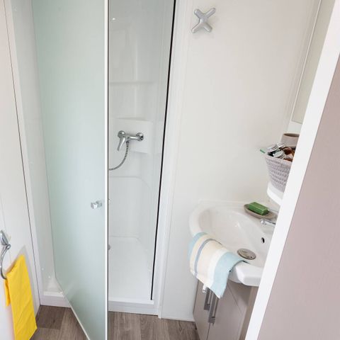 Mobilheim 6 personen - Classic | 3 Schlafz. | 6 Pers. | Erhöhte Terrasse
