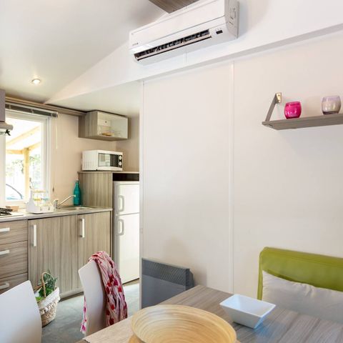 Mobilheim 4 personen - Mobilheim | Comfort | 2 Zi. | 4 Pers. | Erhöhte Terrasse | 1 Bad | Clim.