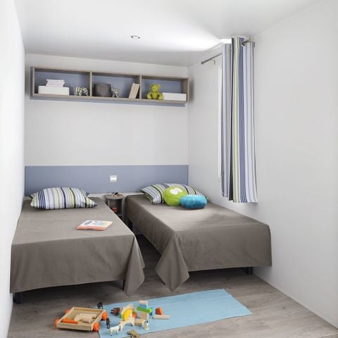 Mobile home 6 persons - Mobile-home | Comfort | 3 Bedrooms | 6 Pers. | Single terrace | Air-con.
