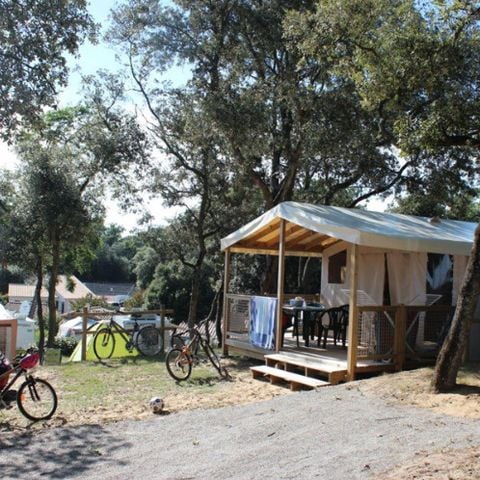 Tente en toile et en bois 5 personnes - Sahari Junior