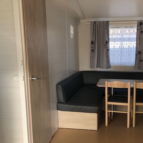 Stacaravan 6 personen - Aqua 3 slaapkamers 6 personen Half overdekt terras