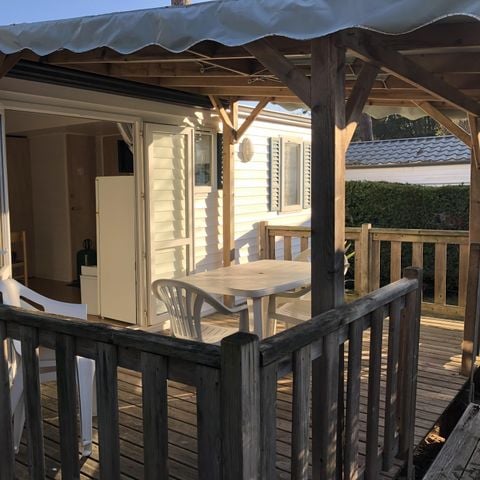 Mobilheim 6 Personen - Aqua 3 Schlafzimmer 6 Personen Halbüberdachte Terrasse