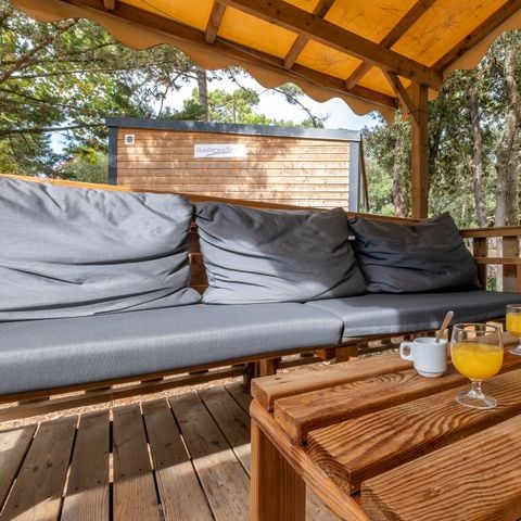 Stacaravan 6 personen - Mobile-home | Comfort | 3 Slaapkamers | 6 Pers. | Terras Lounge | Klimaat.
