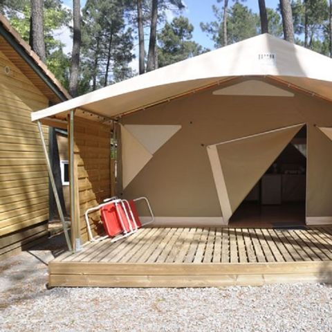 Bungalow de lona 5 personas - 2 dormitorios - Canadá - Sin instalaciones sanitarias