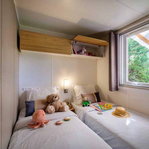 BUNGALOW 6 personnes - Comfort | 3 Ch. | 6 Pers. | Terrasse surélevée | Clim. | TV